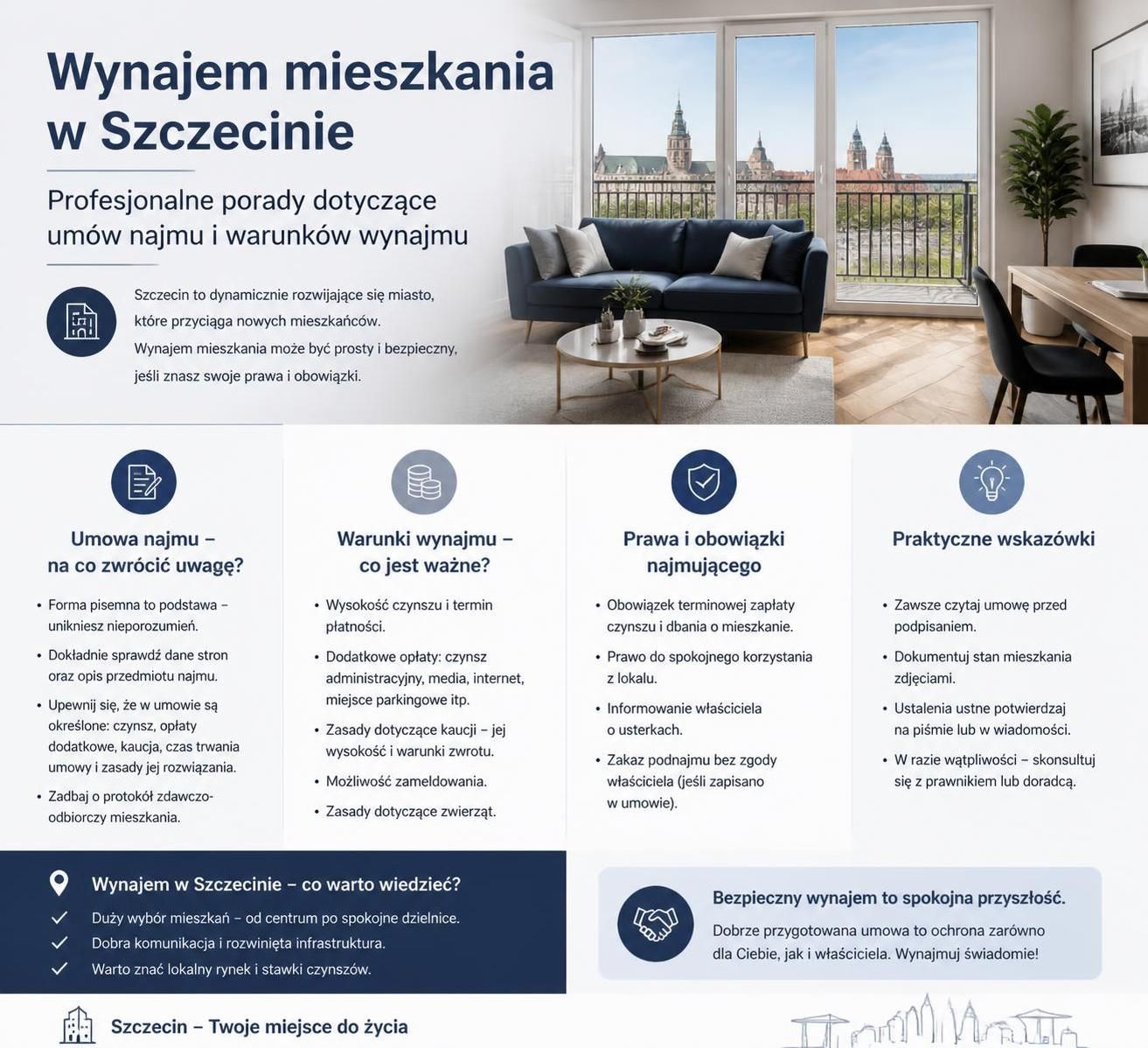 dowiedz się, na co zwrócić uwagę przed podpisaniem umowy najmu mieszkania w szczecinie. praktyczne wskazówki i ważne informacje dla najemców.